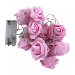 Guirnalda / serie led con diseño de rosas, 1.5m, 10pzas / lu6347
