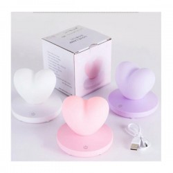 Lámpara con forma de corazón para escritorio, variedad de colores / led627