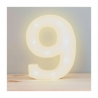 Lámpara decorativa 3D ele-gate en forma de número nueve con luz led cálida / led.54.9