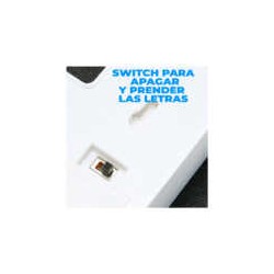 Lámpara decorativa 3D ele-gate en forma de número nueve con luz led cálida / led.54.9