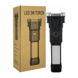 Linterna / lámpara de mano con 4 modos de iluminación, 3w / led 3w torch / ze-1484