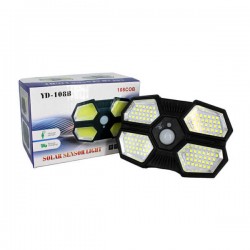 Lámpara led con sensor de movimiento y con panel solar / yd-108b