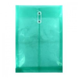 1pza Folder carpeta translúcida rectangular de plástico con broche cruzado de listón, variedad de colores / y-a107