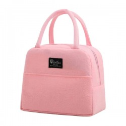 Mini lonchera brivilas lisa de 2 compartimentos y asa agarradera, variedad de colores / good mood meeting a better life