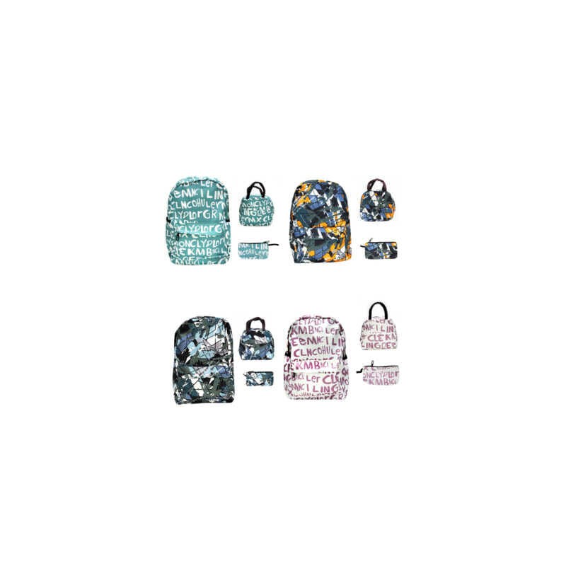 Mochila mediana con 2 compatimientos, variedad de diseños variedad de colores / a-2 / a-1 / a-3 / a-4 / a-5