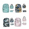 Mochila mediana con 2 compatimientos, variedad de diseños variedad de colores / a-2 / a-1 / a-3 / a-4 / a-5