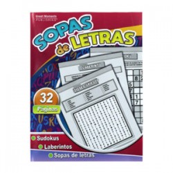 Cuaderno libro sopa de letras con 32 hojas páginas, 13x20cm, variedad de modelos / sg3218 / sg3221 / sg3222