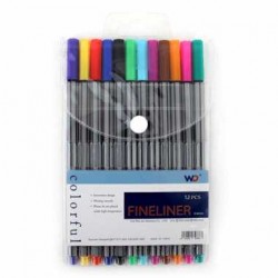 Blíster 12pzas plumones de colores / c-558-154 / zp-0416