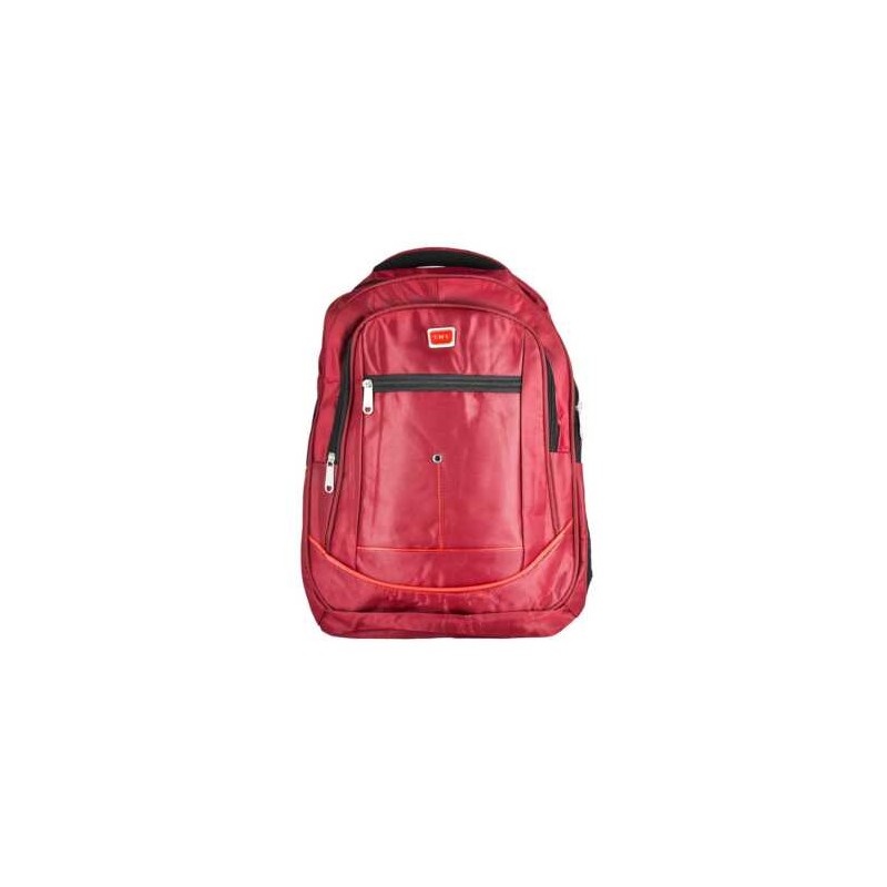 Mochila grande lisa de 3 compartimentos y placa lml, variedad de colores / R0X60