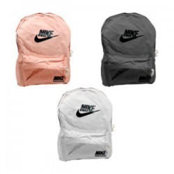 Mochila mediana de 2 compartimientos + 2 lapiceras de diversos tamaños, variedad de colores / 90407