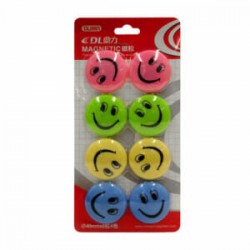 Blíster 8 pzas imanes carita feliz dl0661