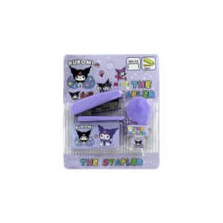 Kit mini con engrapadora metálica the stapler, dispensador de cinta y cajita con grapas, variedad de colores y diseños / e-025 /