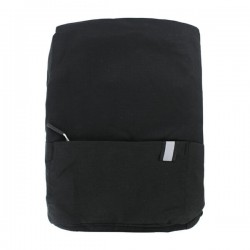 Mochila pequeña de 2 compartimientos sin diseño y detalle reflejante, variedad de colores / bag86