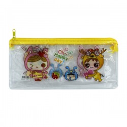 Lapicera de plástico con cierre y diseño, variedad de diseños y colores / oh happy day / 665241 / 665241