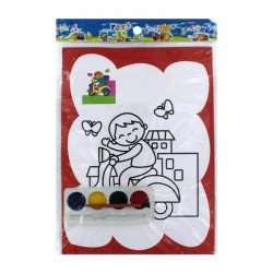 Set de pintura con 4 acuarelas, variedad de diseños / y-068