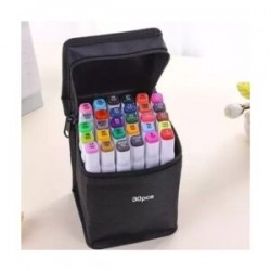 Estuche con 30 marcadores plumones touch con doble punta de colores / 30pcs / 11370 / b115