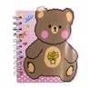 1pza Mini libreta con engargolado y diseño de osos, variedad de diseños / lnb98209 / lnb98213