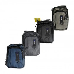 Mochila pechera letian de tela impermeable con 2 compartimentos, variedad de colores / fb-46