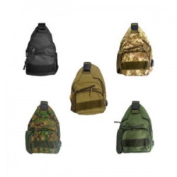 Mochila pequeña tipo mariconera de tres compartimientos y broche ajustable, variedad de colores / 6109usb / fb-23