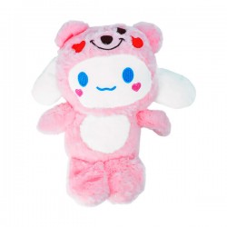 Peluche mediano afelpado de cinnamoroll con disfraz de oso lotso, 21cm / teddy dog / wp1925