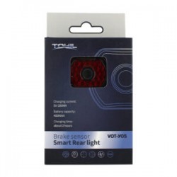 Mini lámpara tohil luz led roja de emergencia con modos intercambiables para bicicleta / vot-y05