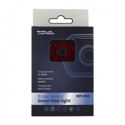 Mini lámpara tohil luz led roja de emergencia con modos intercambiables para bicicleta / vot-y05