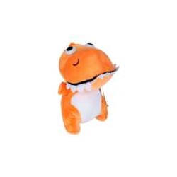 Peluche afelpado pequeño 18cm de dinosaurio con ojos saltones y ventosa para colgar, variedad de colores / mr-530033