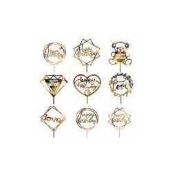 Cake topper de acrilico feliz cumpleaños hw-248