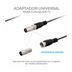 Antena de tv digital hd 1080p portátil para interiores jdh.05