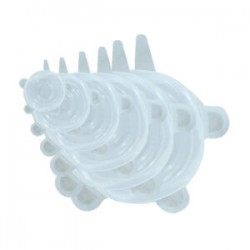 Paquete con 6 tapas flexibles reutilizables de silicón, variedad de colores / ro-20571 / 2057-1 / bx-222