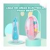 Lima eléctrica 8 en 1 para uñas de bebé, variedad de colores
