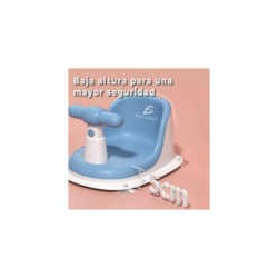 Bañera para bebe en forma de asiento con manubrio y soporte de silicona, variedad de colores / hog.171