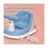 Bañera para bebe en forma de asiento con manubrio y soporte de silicona, variedad de colores / hog.171