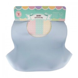 Babero entrenador ajustable de silicona con un compartimiento para bebé / baby silicone bid / ro-0097