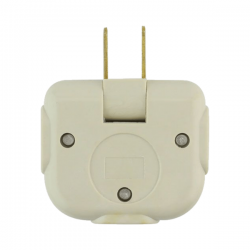 1pza Adaptador multicontacto triple sanelec tipo bisagre para corriente 1875 watts / 2498