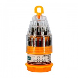 Kit desarmador magnético con 31 puntas intercambiables / gj-323