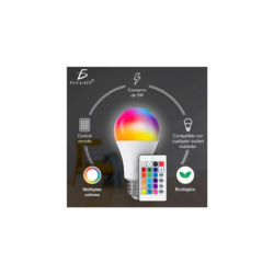 Foco led rgb con control remoto 5w / led.49