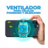 Ventilador portátil universal ele-gate ajustable a teléfono celular / clr.h15
