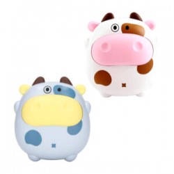 Ventilador pequeño recargable en forma de vaca con colgante para el cuello, variedad de colores / mini fun fan / cs1331