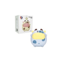 Ventilador pequeño recargable en forma de vaca con colgante para el cuello, variedad de colores / mini fun fan / cs1331