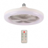 Ventilador de techo con lámpara led de luz regulable + control remoto, 23cm / ven213-lam