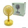 Mini ventilador redondo plegable con base para escritorio, variedad de colores / dd 5582