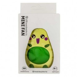 Ventilador mini fan con espejo y forma de aguacate, variedad de colores / fs-154 / mf-01