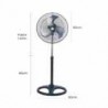 Par de ventiladores de pedestal 3 aspa 18 clr.46