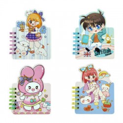 Libreta pequeña de 60 hojas con estampado animado kawaii, variedad de modelos / 111-16