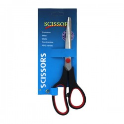 1pza Tijeras scissors stainless steel de 8.5 pulgadas con mango de plástico / 410682