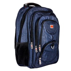 Mochila lisa lml de 19 pulgadas con 6 compartimentos y puerto usb con auxiliar, varieda de colores / R0X64