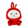 Peluche de conejo rojo con cojín de viaje integrado, 32cm / la bella pandita / 488n
