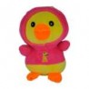 Peluche afelpado pequeño 23cm de pato con sueter y ventosa para colgar, variedad de colores / mr-530067