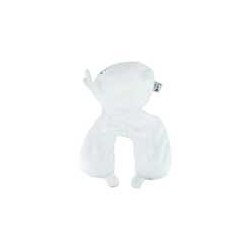 Peluche de conejo blanco kawaii con cojín de viaje integrado, 32cm / la bella pandita / 488k